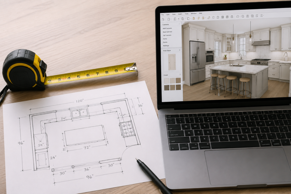 Free Measurement and Custom Kitchen Cabinet Design Service